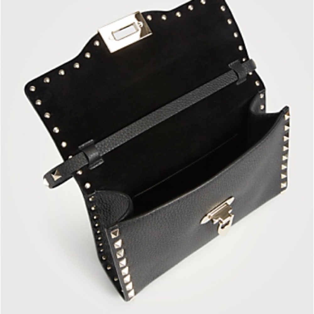 Valentino Black Studded leather grained bag - Picture 3 of 3